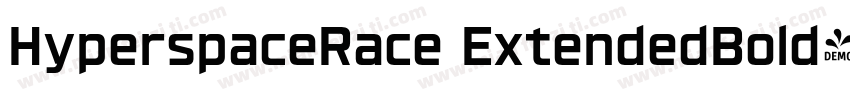 HyperspaceRace ExtendedBold字体转换